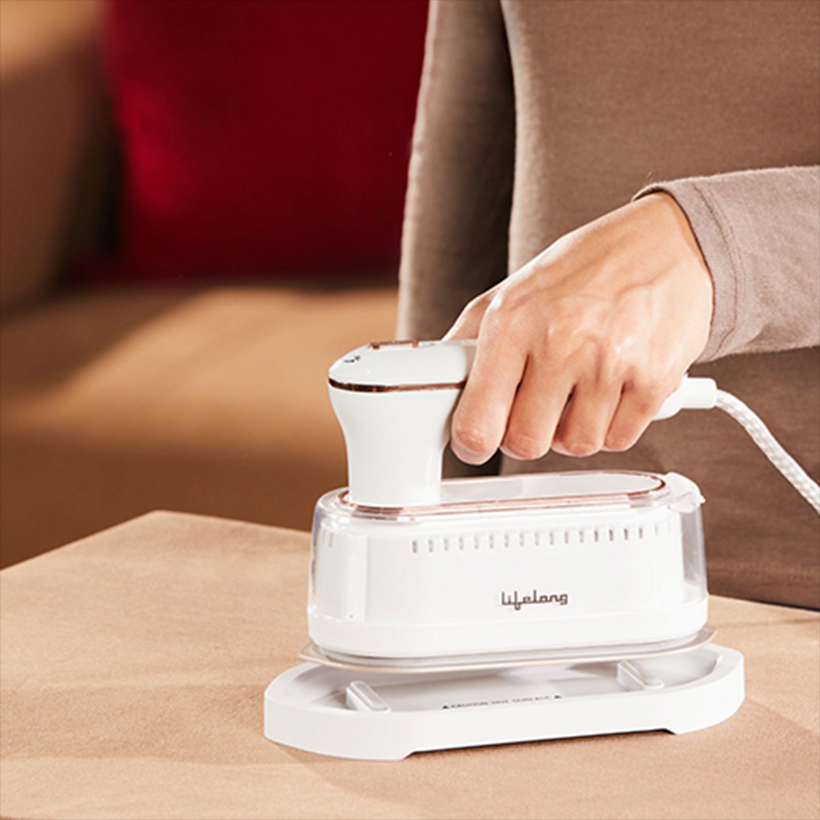 Lifelong LLGRMS901 1250 Watts Handheld Garment Steamer (90ml Water Tank, 2 Modes, 180 Degree Rotatable Handle, White)_2