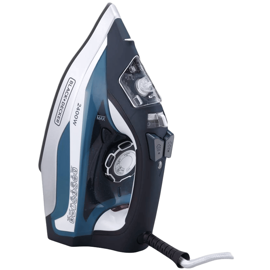 Black & Decker 2400 Watts 380ml Steam Iron (Auto Shut Off, BXIR2401IN, Blue)_3