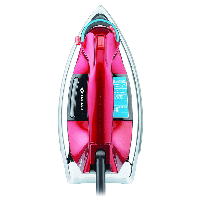 BAJAJ Majesty Macho 2000 Watts 100ml Steam Iron (Anti-Scale Technology, Red) BAJAJ Majesty Macho 2000 Watts 100ml Steam Iron (Anti-Scale Technology, Red)_4