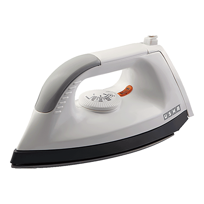 USHA EL 1602 1000 Watts Dry Iron (180 Degree Swivel Cord, White) USHA EL 1602 1000 Watts Dry Iron (180 Degree Swivel Cord, White)_1