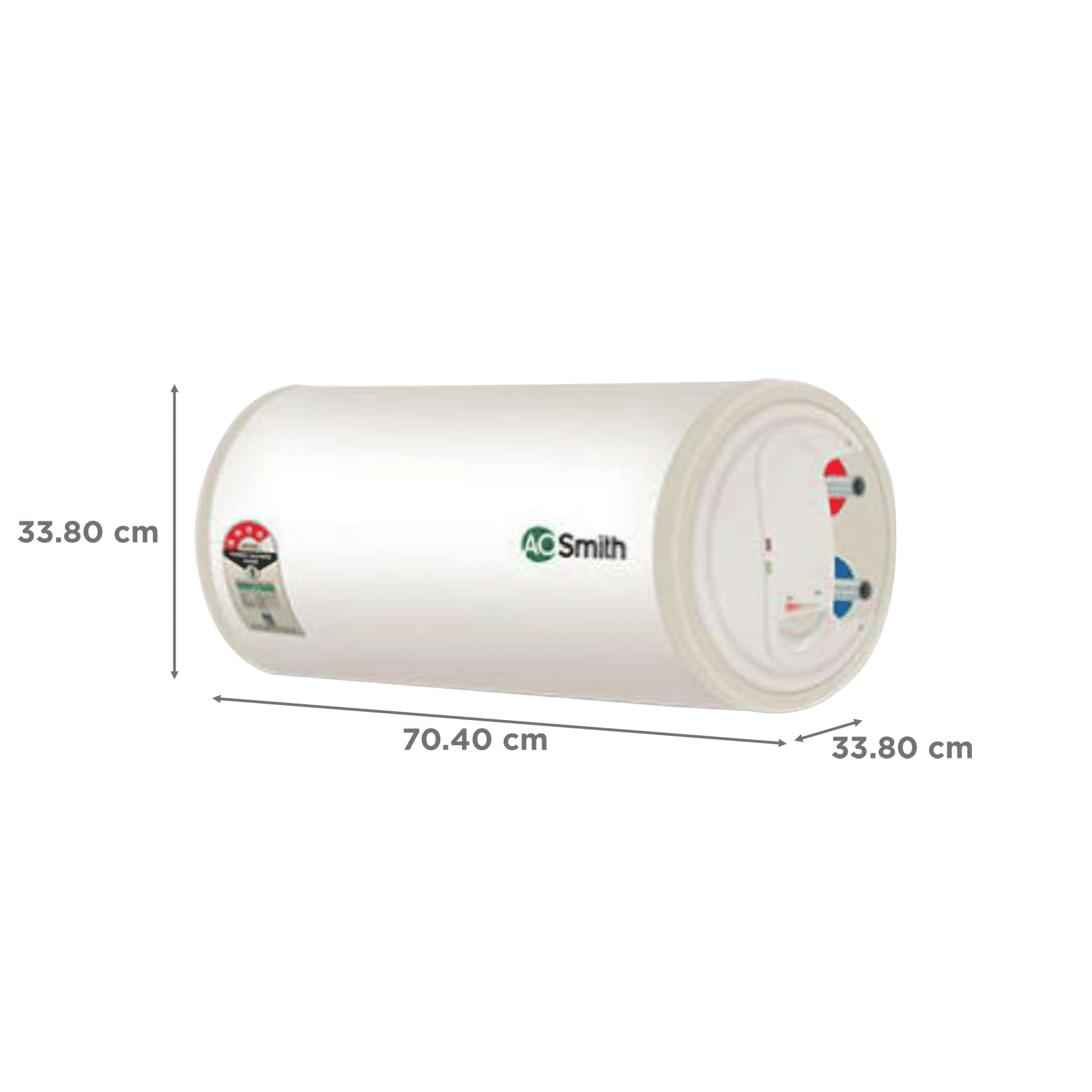AO Smith HSE-HAS 25 Litre 4 Star Horizontal Storage Geyser with Blue Diamond Technology (White) AO Smith HSE-HAS 25 Litre 4 Star Horizontal Storage Geyser with Blue Diamond Technology (White)_2