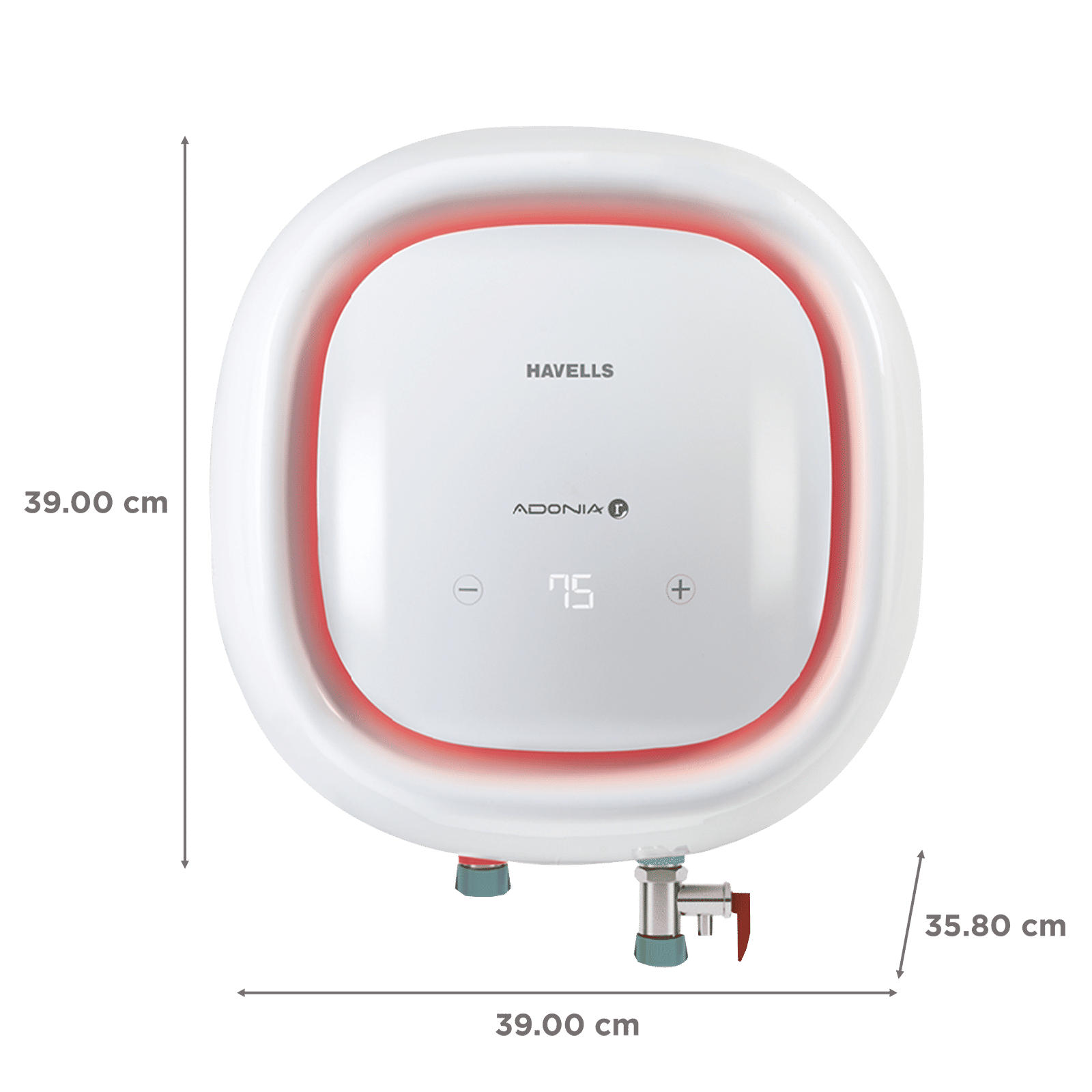 HAVELLS Adonia R 15 Litre 5 Star Vertical Storage Geyser with Whirl Flow Technology (White) HAVELLS Adonia R 15 Litre 5 Star Vertical Storage Geyser with Whirl Flow Technology (White)_2
