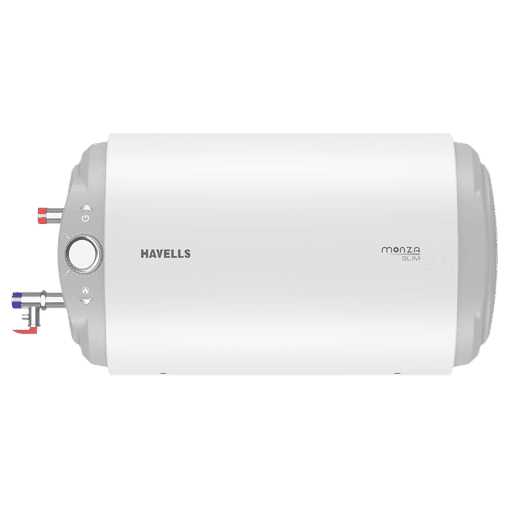 HAVELLS Monza Slim 15 Litres 4 Star Horizontal Storage Water Geyser with Hidden LED Display (White) HAVELLS Monza Slim 15 Litres 4 Star Horizontal Storage Water Geyser with Hidden LED Display (White)_1