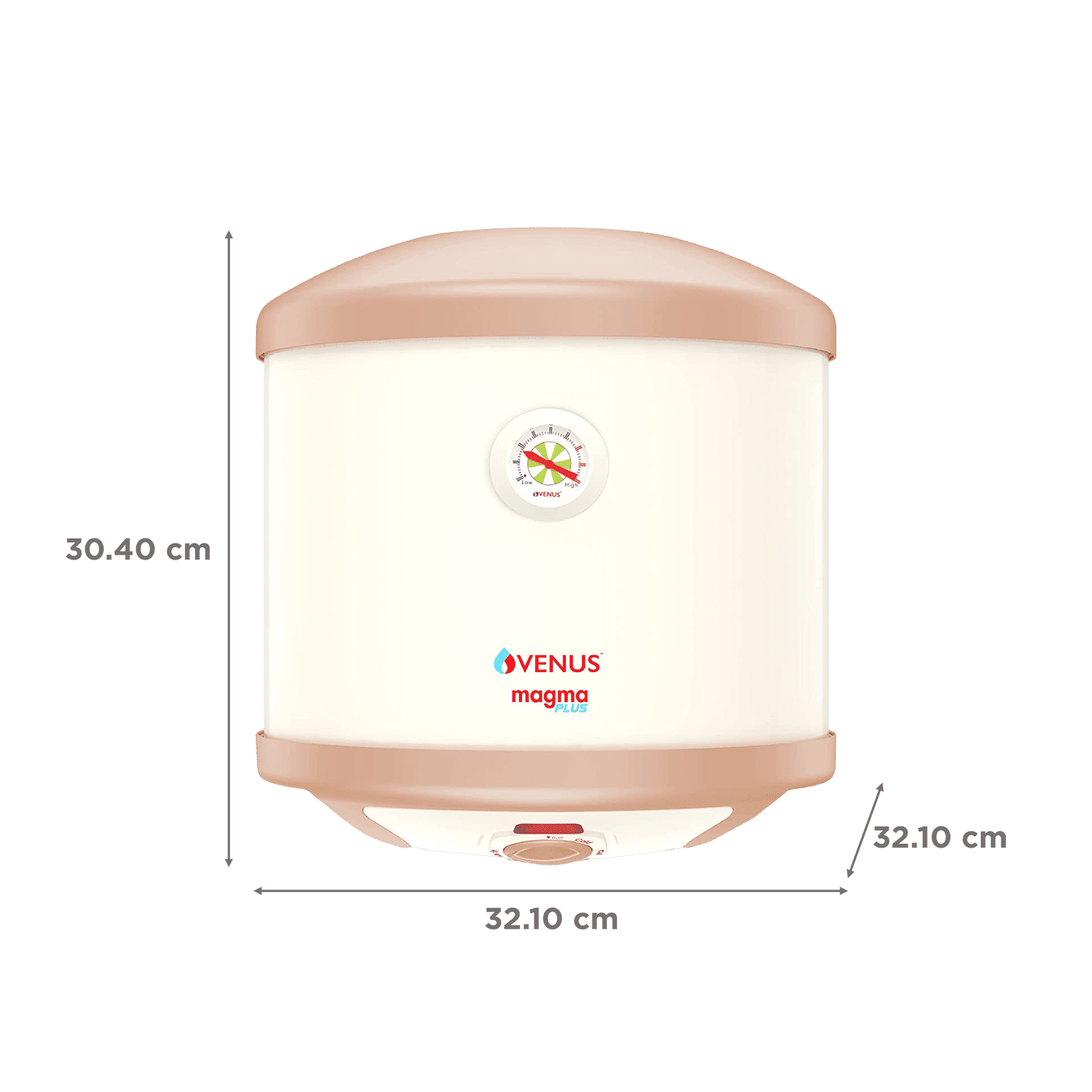 VENUS Magma Plus 6 Litres Storage Water Heater (3000 Watts, 6GV, Ivory)_2