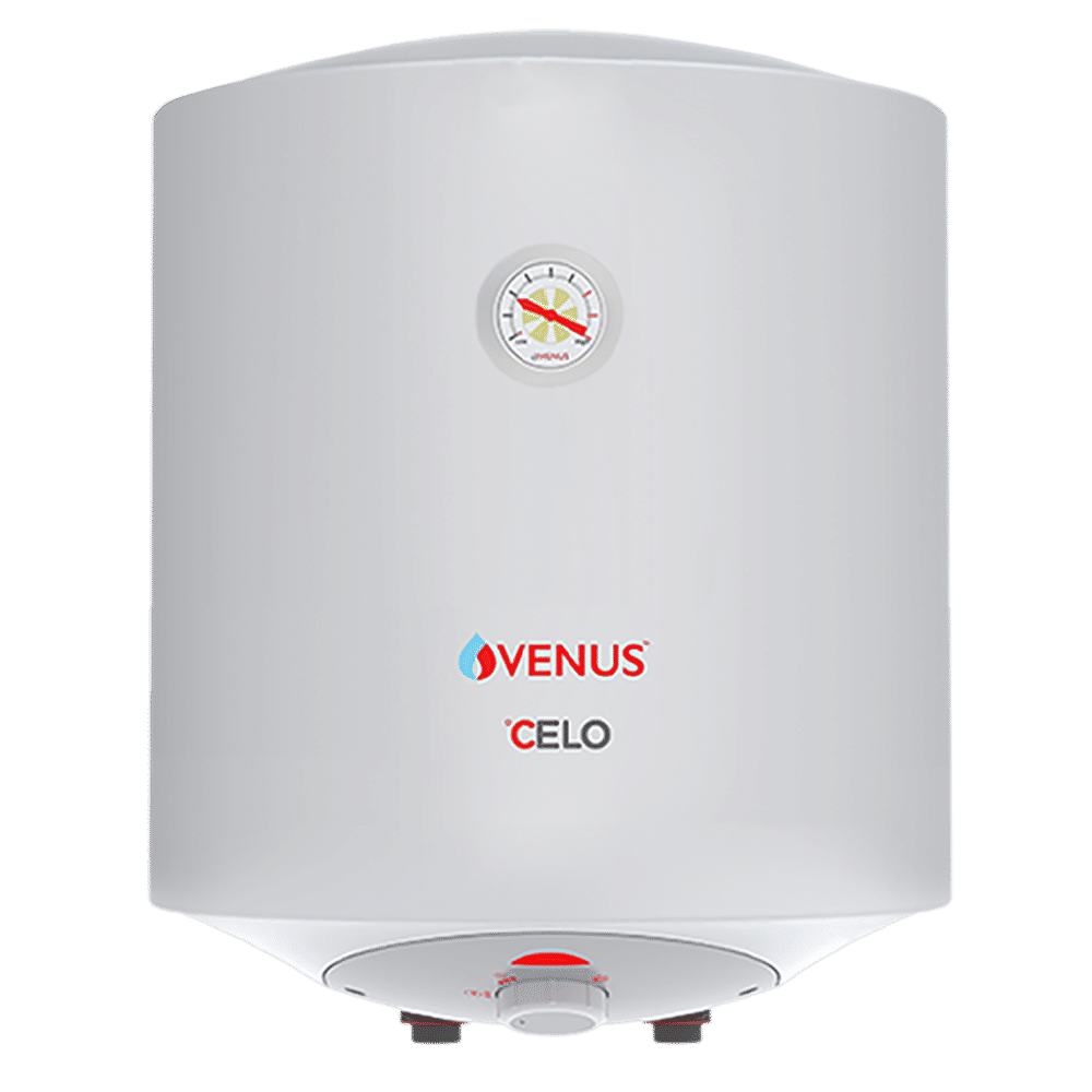VENUS Celo 10 Litres 5 Star Vertical Storage Water Geyser with Hard Water Protection (White) VENUS Celo 10 Litres 5 Star Vertical Storage Water Geyser with Hard Water Protection (White)_1