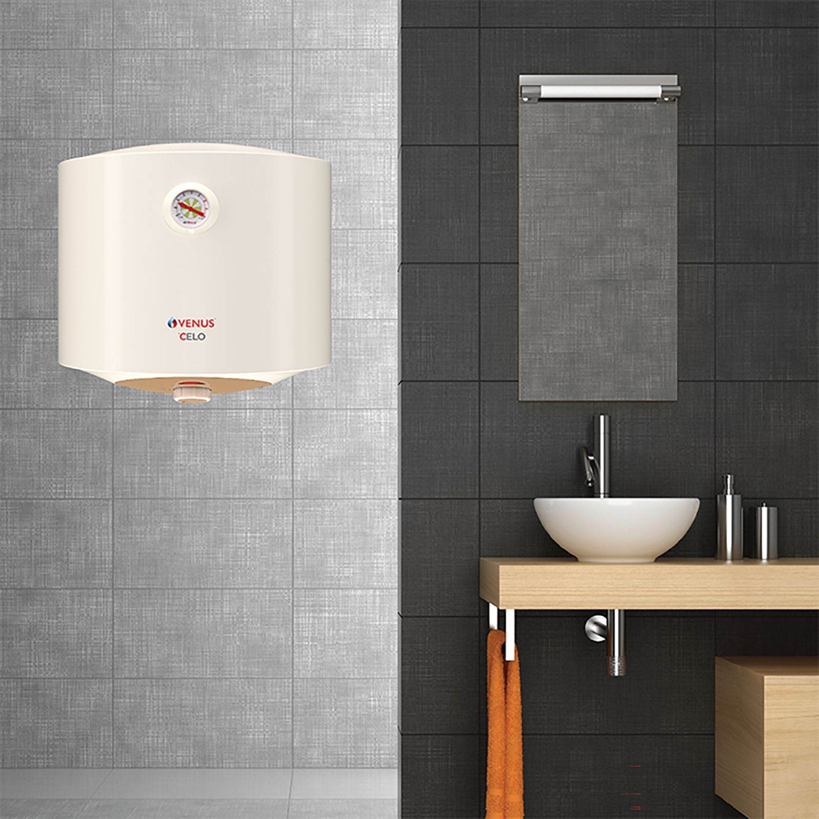 VENUS Celo 10 Litres 5 Star Vertical Storage Water Geyser with Hard Water Protection (White) VENUS Celo 10 Litres 5 Star Vertical Storage Water Geyser with Hard Water Protection (White)_6