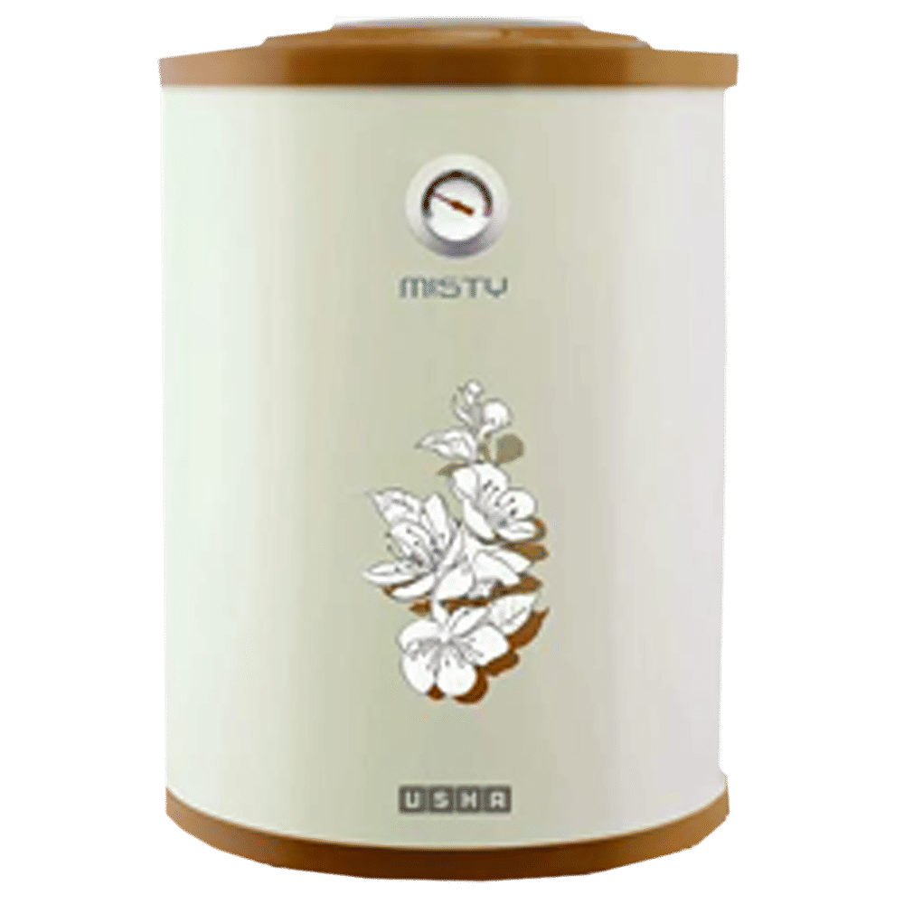 USHA Misty 10 Litre 5 Star Vertical Storage Geyser with Whirl Flow Technology (Ivory Cherry Blossom) USHA Misty 10 Litre 5 Star Vertical Storage Geyser with Whirl Flow Technology (Ivory Cherry Blossom)_1