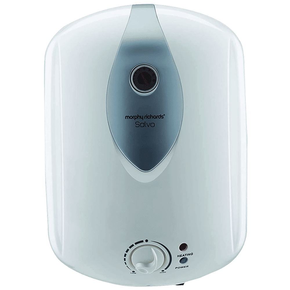 morphy richards Salvo 6 Litre 5 Star Vertical Storage Geyser with Elegant Temperature Indicator (White)_1