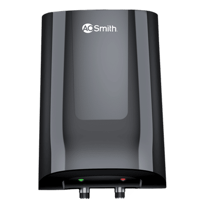 AO Smith MiniBot 3 Litres 5 Star Vertical Instant Water Geyser with Long lasting Anode Rod (Black)