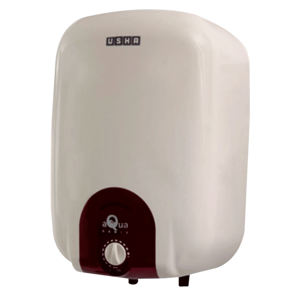 USHA Aqua Genie 10 Litre 5 Star Vertical Storage Geyser with Whirl Flow Technology (Ivory Wine)_4