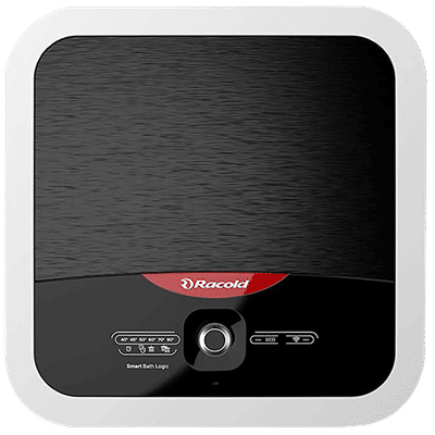 Racold Omnis Wi-Fi 15 Litres 5 Star Vertical Storage Water Geyser with Titanium Enameled Heating Element (Black/Grey)