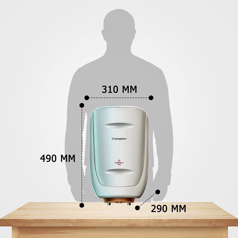 Crompton Solarium Neo 15 Litre 5 Star Vertical Storage Geyser with Anti Siphon Protection (Ivory) Crompton Solarium Neo 15 Litre 5 Star Vertical Storage Geyser with Anti Siphon Protection (Ivory)_15