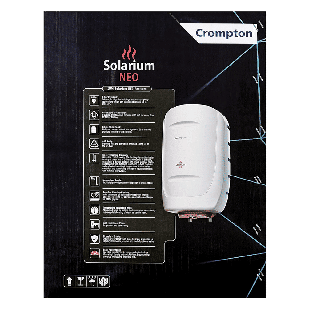 Crompton Solarium Neo 25 Litre 5 Star Vertical Storage Geyser with Anti Siphon Protection (Ivory) Crompton Solarium Neo 25 Litre 5 Star Vertical Storage Geyser with Anti Siphon Protection (Ivory)_12