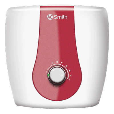 AO Smith Xpress 6 Litres 5 Star Vertical Storage Water Geyser with Glass Coated Incoloy Heating Element (White)