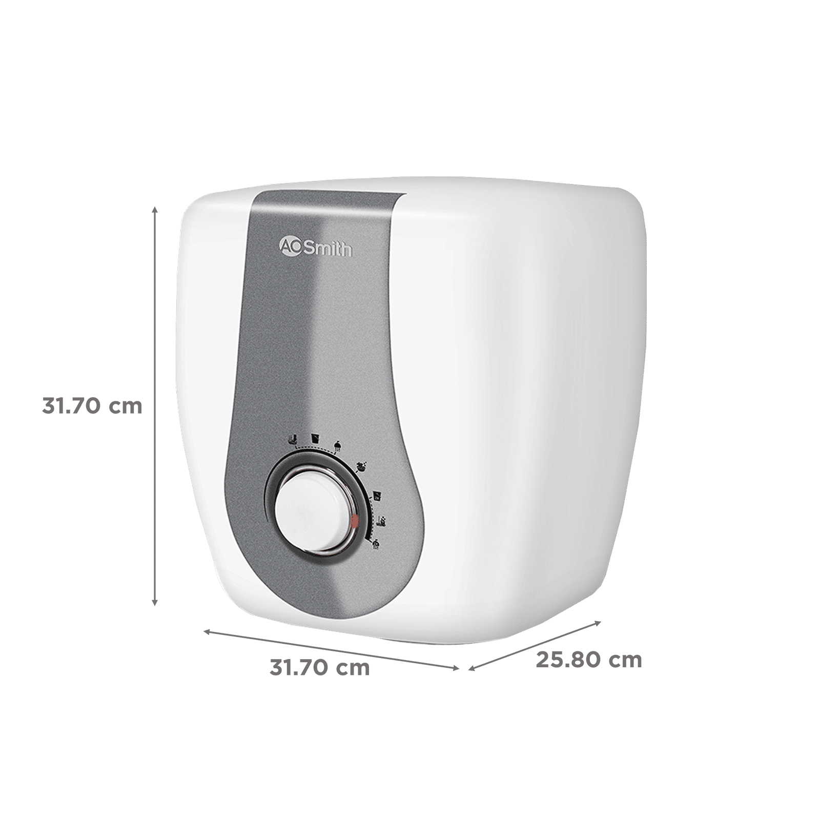 AO Smith Finesse 6 Litres 5 Star Vertical Storage Water Geyser with Glass Coated Incoloy Heating Element (White) AO Smith Finesse 6 Litres 5 Star Vertical Storage Water Geyser with Glass Coated Incoloy Heating Element (White)_2