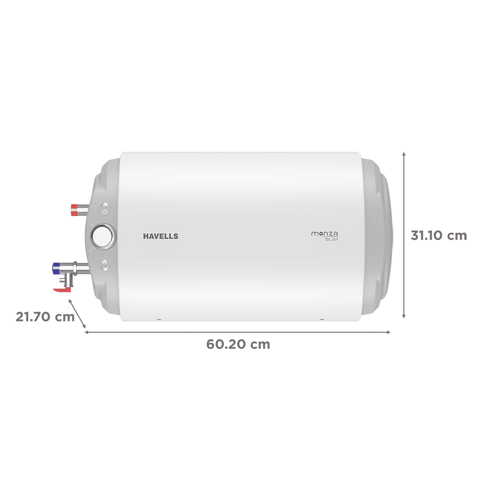 HAVELLS Monza Slim 15 Litres 4 Star Horizontal Storage Water Geyser with 8  Bar (White)_2