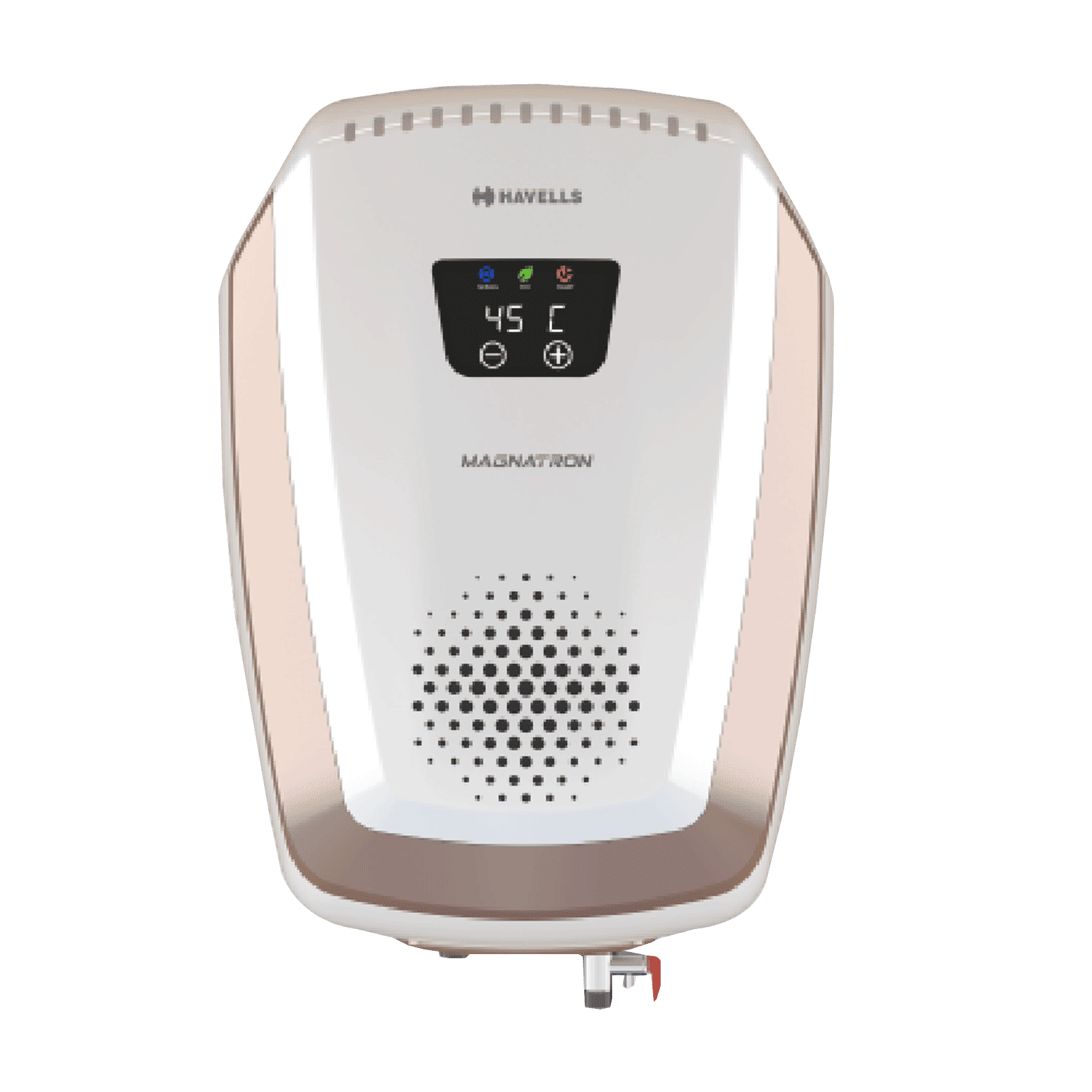 HAVELLS Magnatron 25 Litres 4 Star Vertical Storage Water Geyser with Built-in Thermostat (White Champagne Gold) HAVELLS Magnatron 25 Litres 4 Star Vertical Storage Water Geyser with Built-in Thermostat (White Champagne Gold)_1
