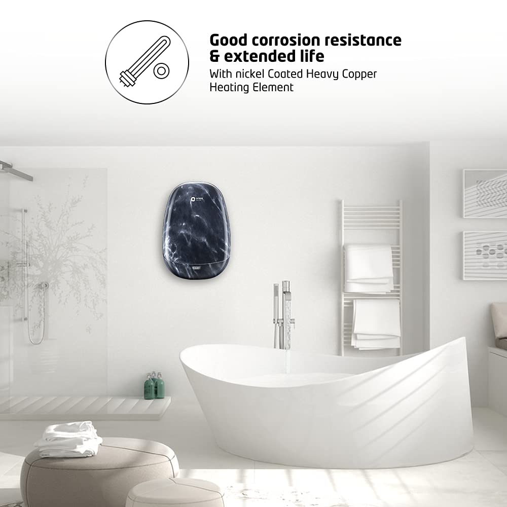 Orient Aura Neo Art 3 Litres Instant Water Geyser (3000 Watts, IWAN03WSM3-BL, White/Black (Marble Finish))_8