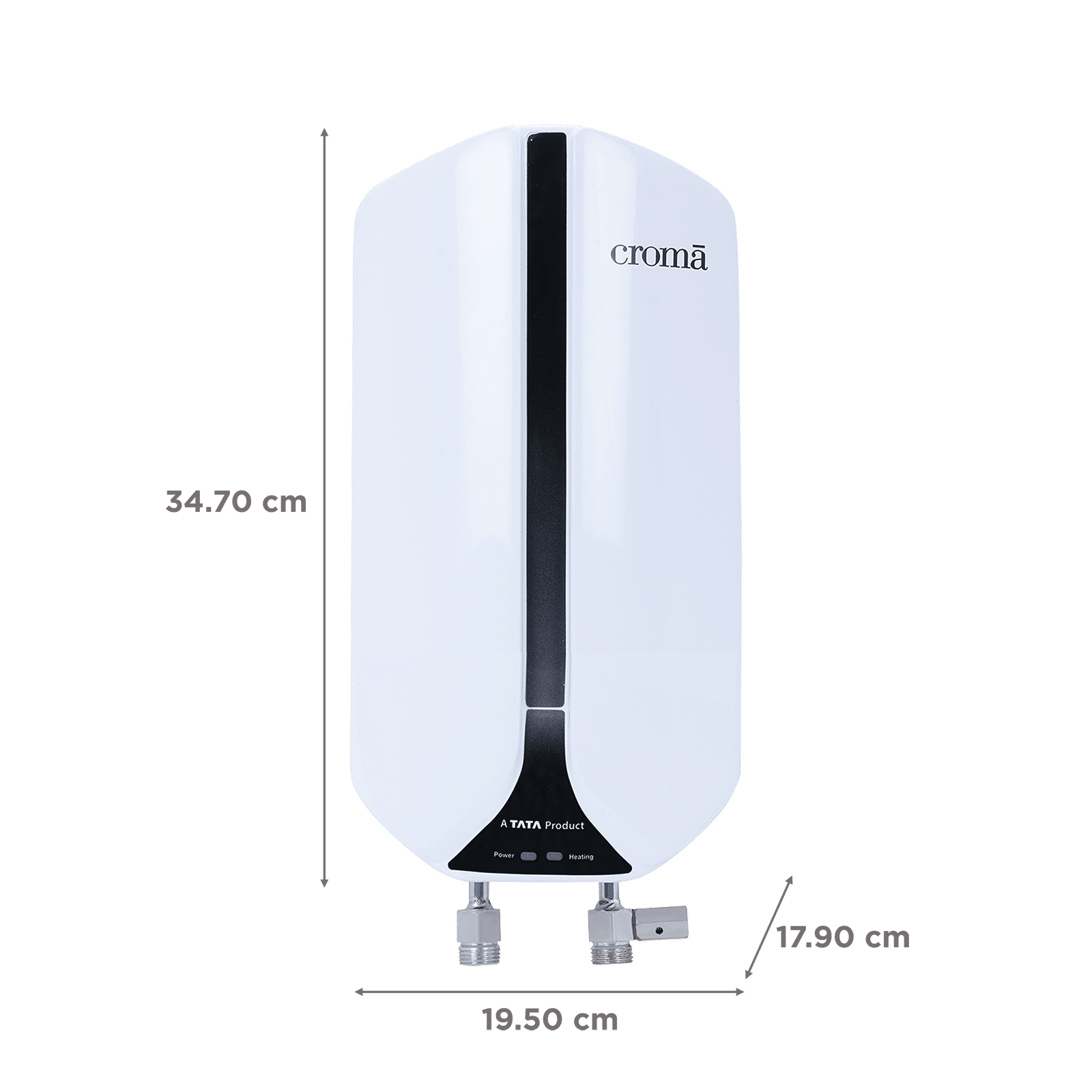 Croma 3 Litres Instant Geyser with Shock Proof Protection (White) Croma 3 Litres Instant Geyser with Shock Proof Protection (White)_2