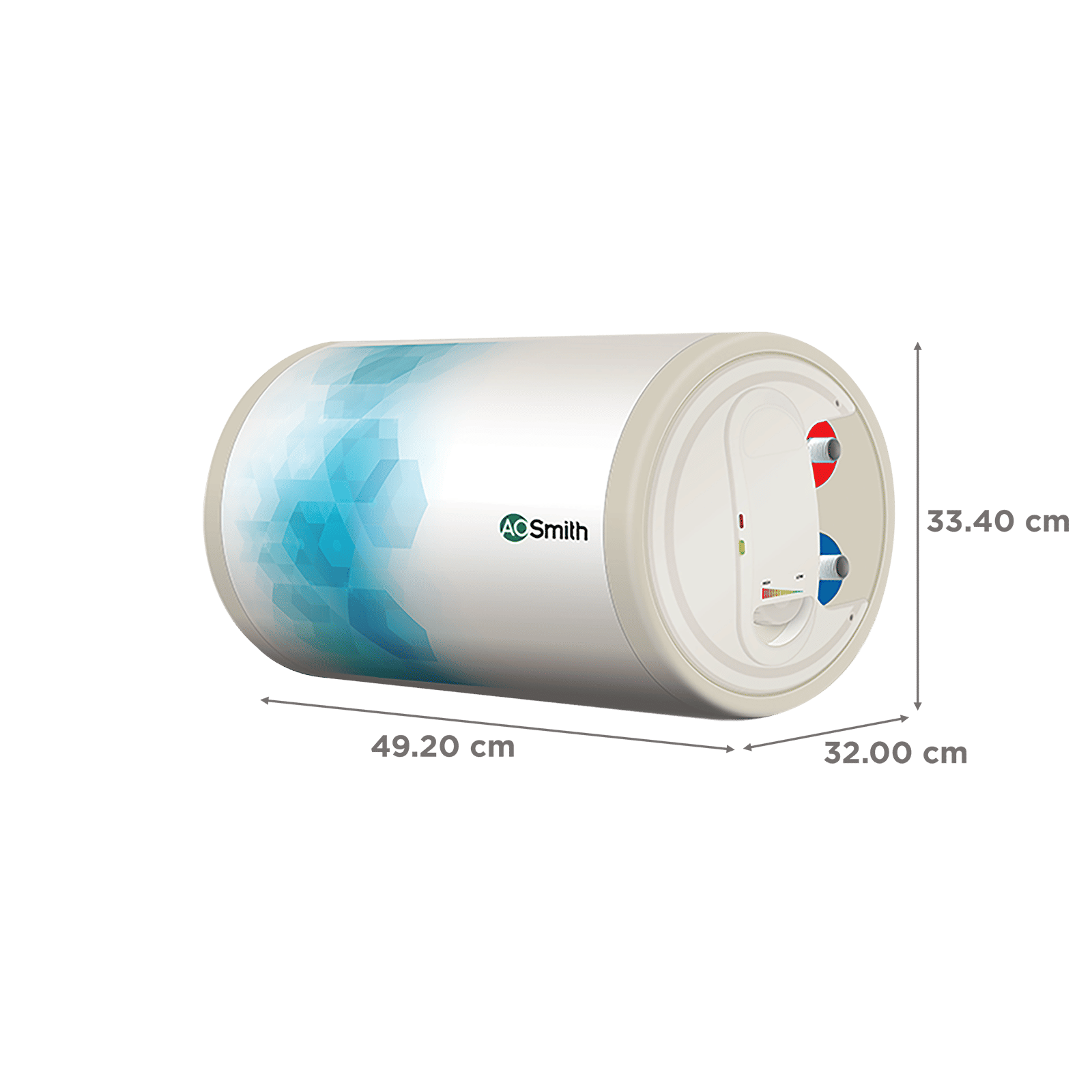 AO Smith 15 Litres 3 Star Horizontal Storage Water Geyser with Glass Coated Incoloy Heating Element (White) AO Smith 15 Litres 3 Star Horizontal Storage Water Geyser with Glass Coated Incoloy Heating Element (White)_2