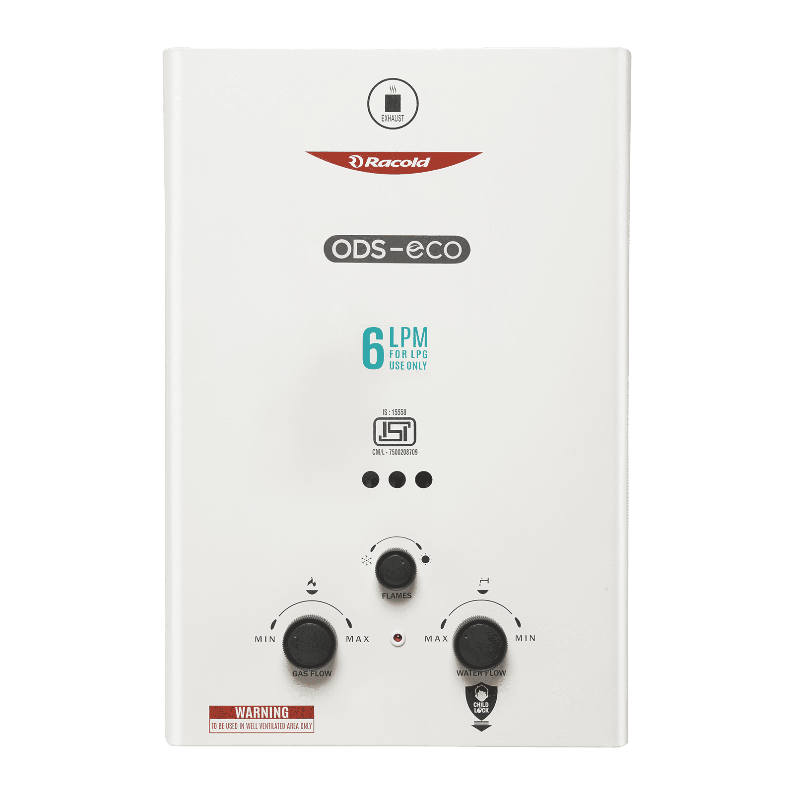Racold ODS-ECO 6 Litres Instant Water Geyser (12000 Watts, 3803210, White)_1