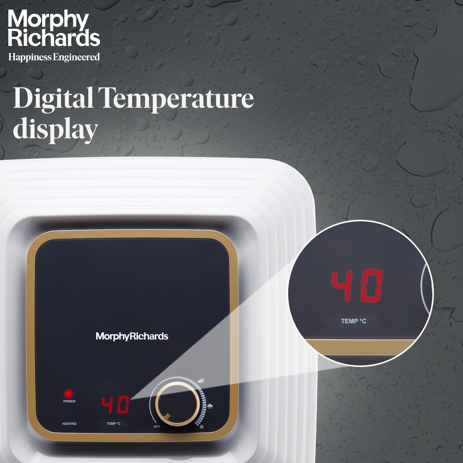 morphy richards KUBE 15 Litres 5 Star Vertical Storage Water Geyser with Copper Heating Element (White and Black) morphy richards KUBE 15 Litres 5 Star Vertical Storage Water Geyser with Copper Heating Element (White and Black)_9