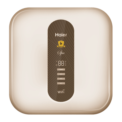 Haier ES15V-SD Wi-Fi 15 Litres 5 Star Vertical Storage Water Geyser with Glass Coated Incoloy Heating Element (Gold)