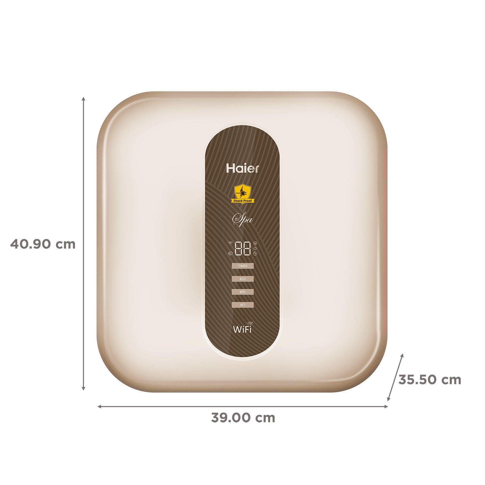 Haier ES15V-SD Wi-Fi 15 Litres 5 Star Vertical Storage Water Geyser with Glass Coated Incoloy Heating Element (Gold)_2