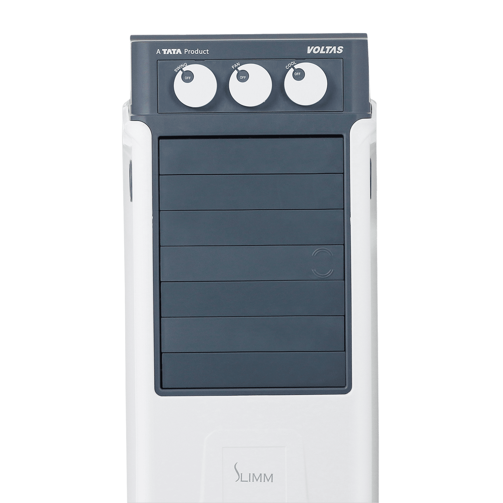 VOLTAS Slimm 55 Litres Tower Air Cooler with Fully Collapsible Louvers (Ice Chamber, White & Grey)_5