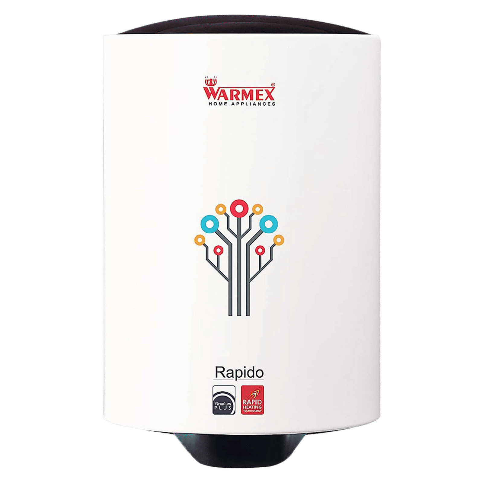 WARMEX Rapido 10 Litres 5 Star Vertical Storage Water Geyser with Sapphire Heating Element (White) WARMEX Rapido 10 Litres 5 Star Vertical Storage Water Geyser with Sapphire Heating Element (White)_1