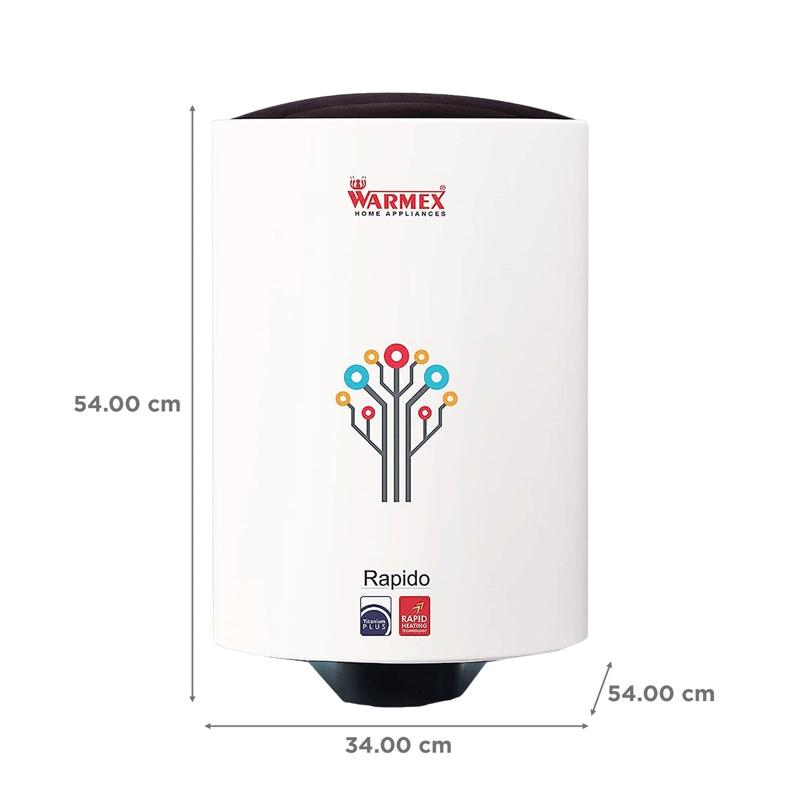 WARMEX Rapido 25 Litres 5 Star Storage Water Geyser (2000 Watts, White)_2