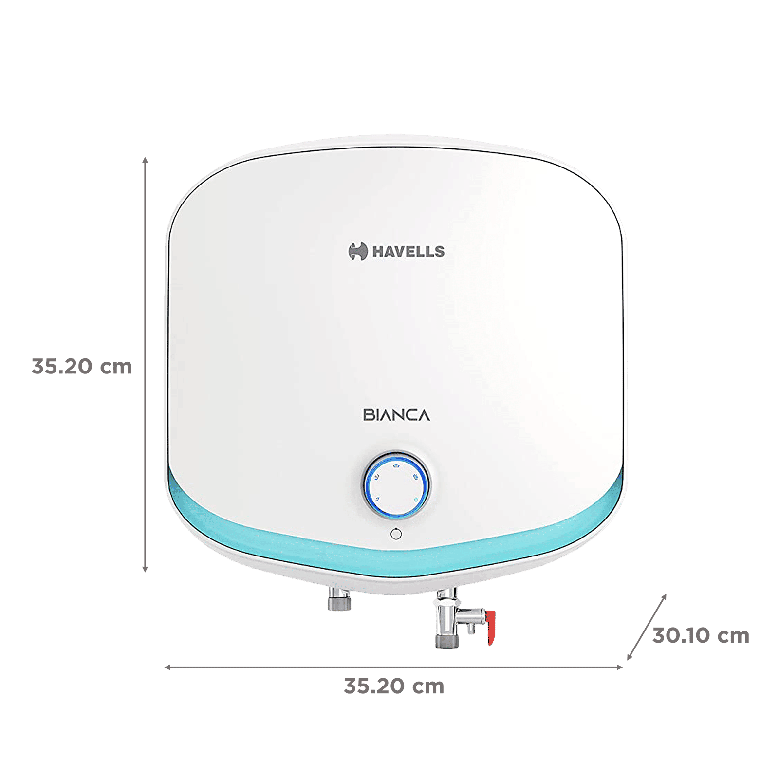 HAVELLS Bianca 6 Litres 5 Star Vertical Storage Water Geyser with Thick Rolled Steel Tank (White and Blue) HAVELLS Bianca 6 Litres 5 Star Vertical Storage Water Geyser with Thick Rolled Steel Tank (White and Blue)_2