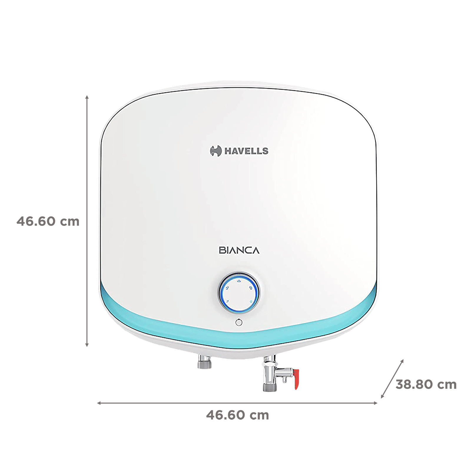 HAVELLS Bianca 25 Litre 5 Star Vertical Storage Geyser with Whirl Flow Technology (White & Blue) HAVELLS Bianca 25 Litre 5 Star Vertical Storage Geyser with Whirl Flow Technology (White & Blue)_2