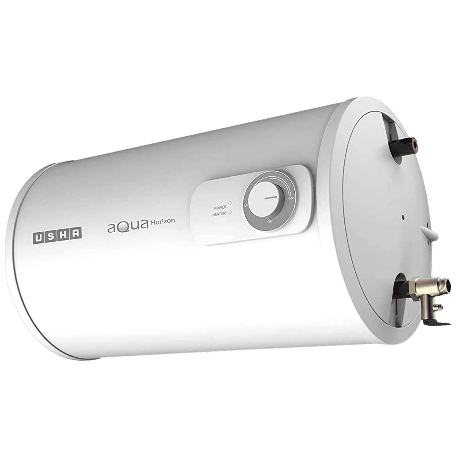 USHA Aqua Horizon 25 Litres 3 Star Horizontal Storage Water Geyser  with Short-circuit Protection (White)_4