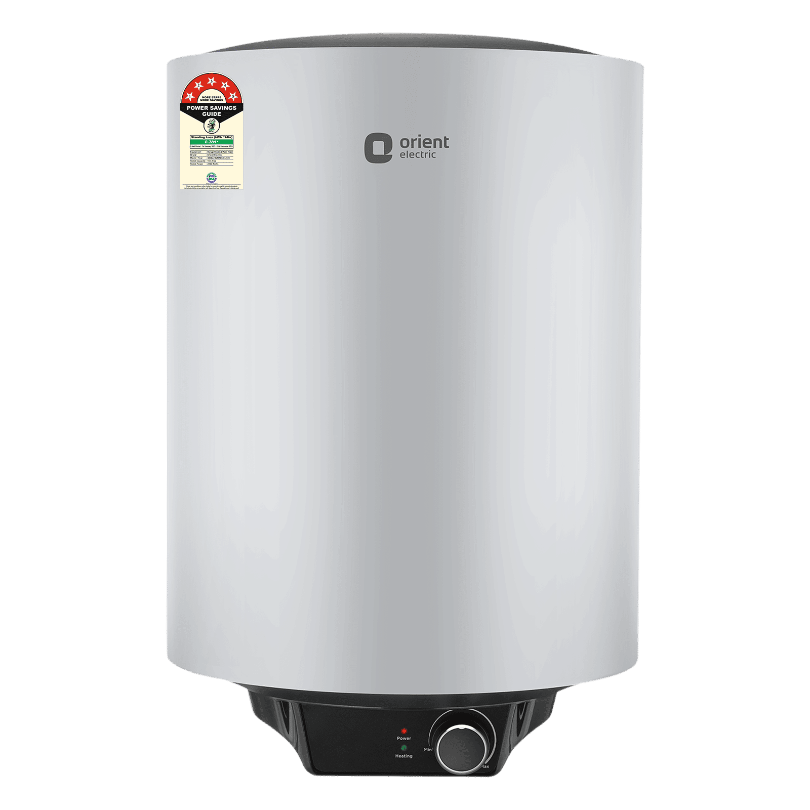 Orient Maverick 15 Litre 5 Star Vertical Storage Geyser with 5 Level Safety Shield (Grey) Orient Maverick 15 Litre 5 Star Vertical Storage Geyser with 5 Level Safety Shield (Grey)_1