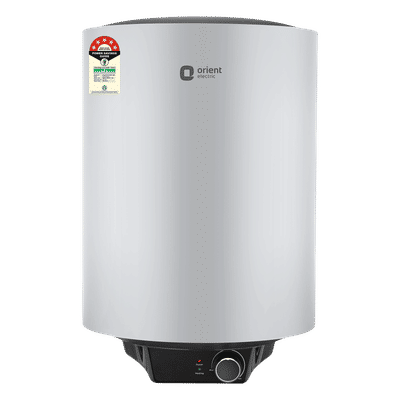 Orient Maverick 15 Litre 5 Star Vertical Storage Geyser with 5 Level Safety Shield (Grey)