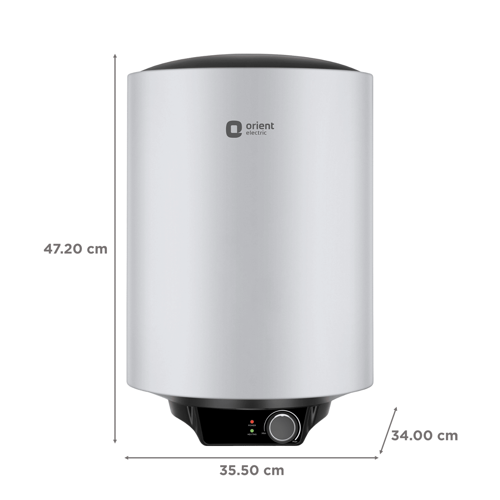 Orient Maverick 15 Litre 5 Star Vertical Storage Geyser with 5 Level Safety Shield (Grey) Orient Maverick 15 Litre 5 Star Vertical Storage Geyser with 5 Level Safety Shield (Grey)_2