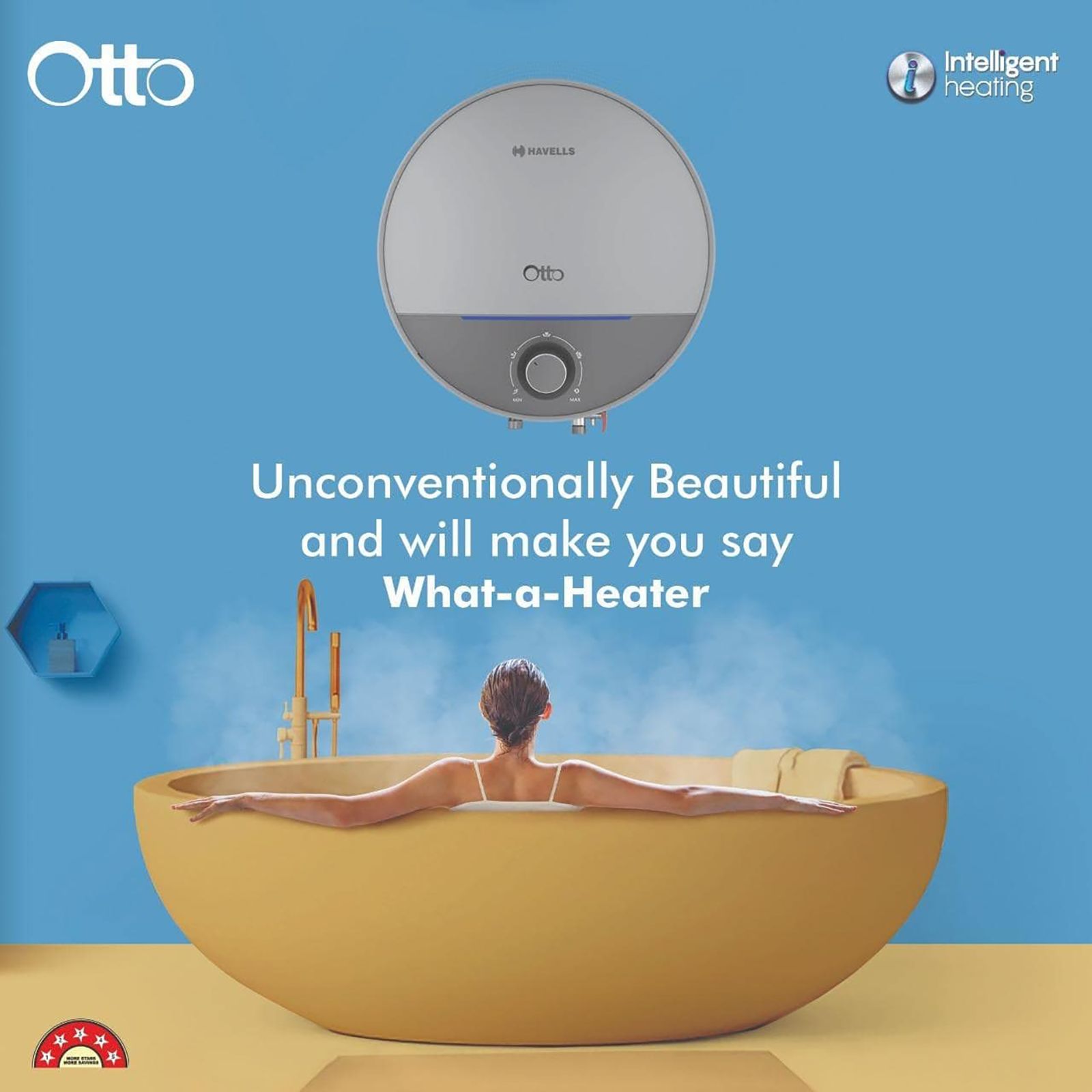 HAVELLS Otto 25 Litre 5 Star Vertical Storage Geyser with Whirl Flow Technology (Silver Grey)_11
