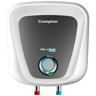 Crompton Solarium Care 10 Litre 5 Star Vertical Storage Geyser with Advanced 3 Level Safety (White)