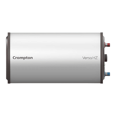 Crompton Versa HZ 15 Litre 3 Star Horizontal Storage Geyser with Advanced 3 Level Safety (White)