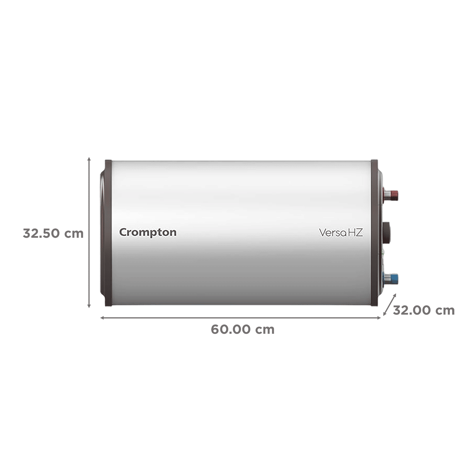 Crompton Versa HZ 15 Litre 3 Star Horizontal Storage Geyser with Advanced 3 Level Safety (White) Crompton Versa HZ 15 Litre 3 Star Horizontal Storage Geyser with Advanced 3 Level Safety (White)_2