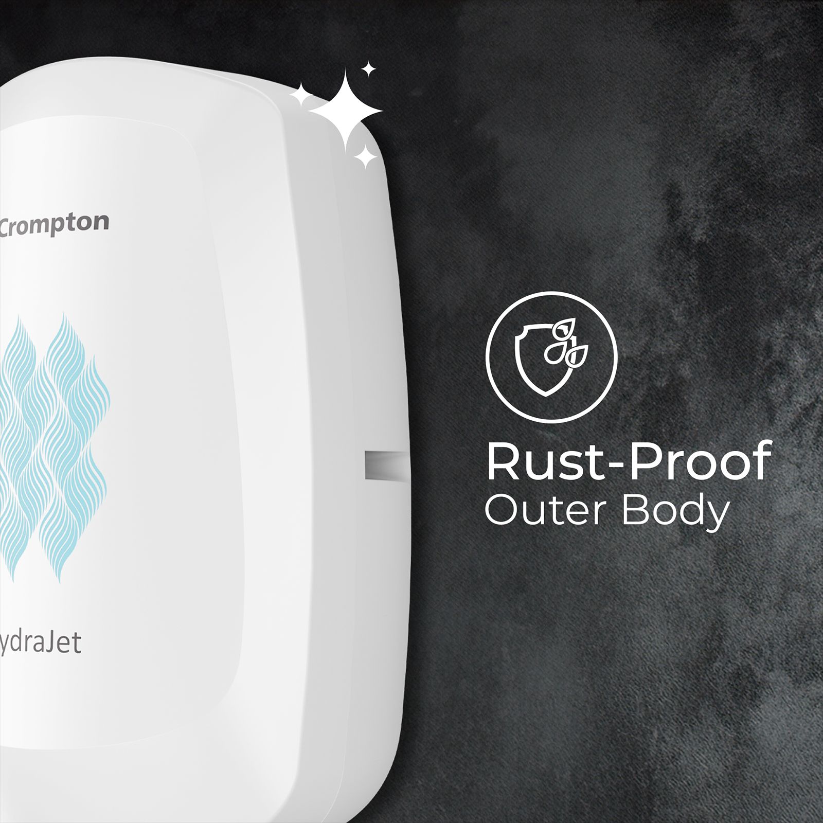 Crompton Hydrajet 3 Litre 5 Star Vertical Instant Geyser with Advanced 4 Level Safety (White) Crompton Hydrajet 3 Litre 5 Star Vertical Instant Geyser with Advanced 4 Level Safety (White)_8