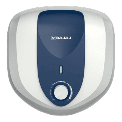 BAJAJ Armor Series Pentacle 6 Litre 5 Star Vertical Storage Geyser with Swirlflow Technology (White & Blue)
