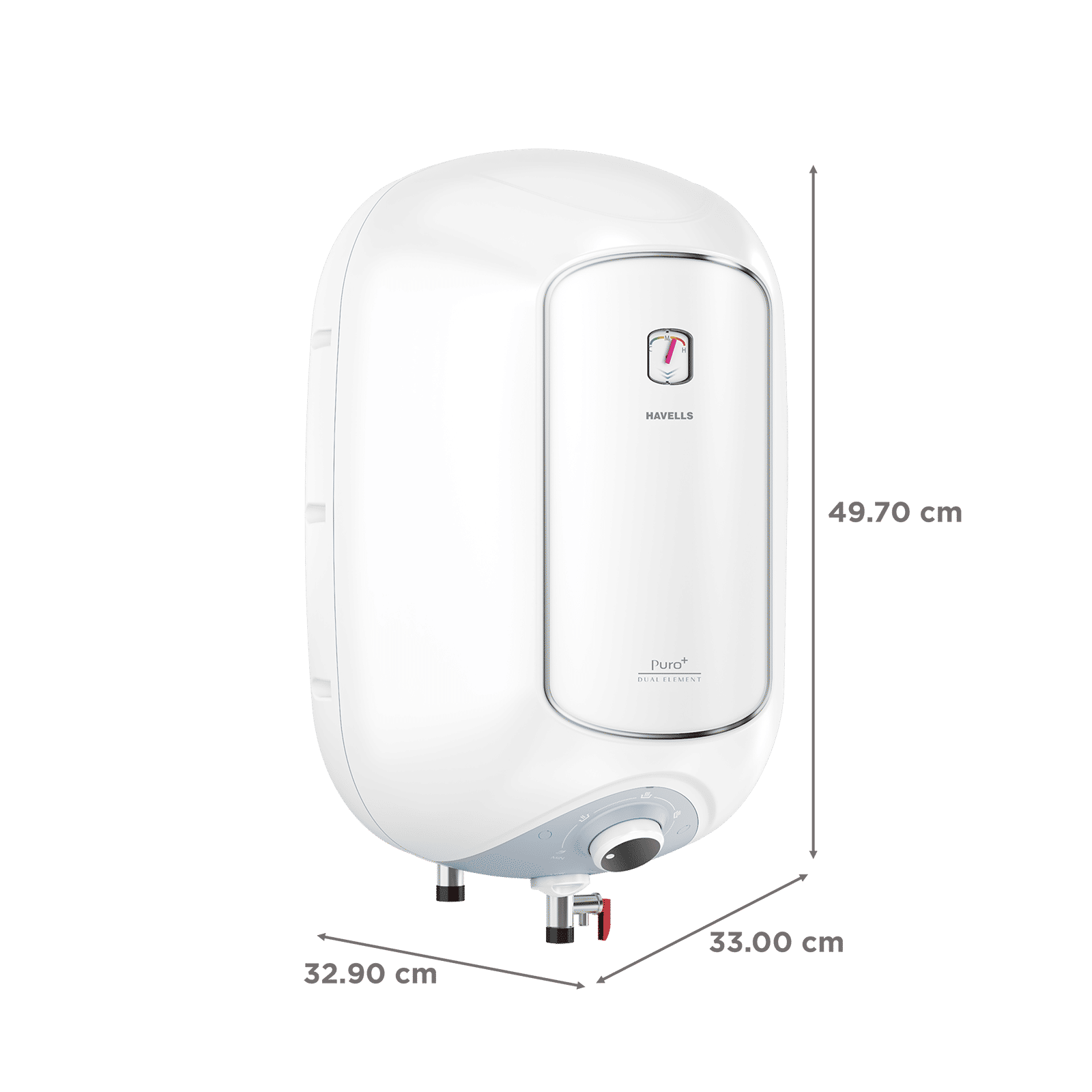HAVELLS Puro PLus 15 Litre 4 Star Vertical Storage Geyser with High Density PUF Insualtion (White)_2