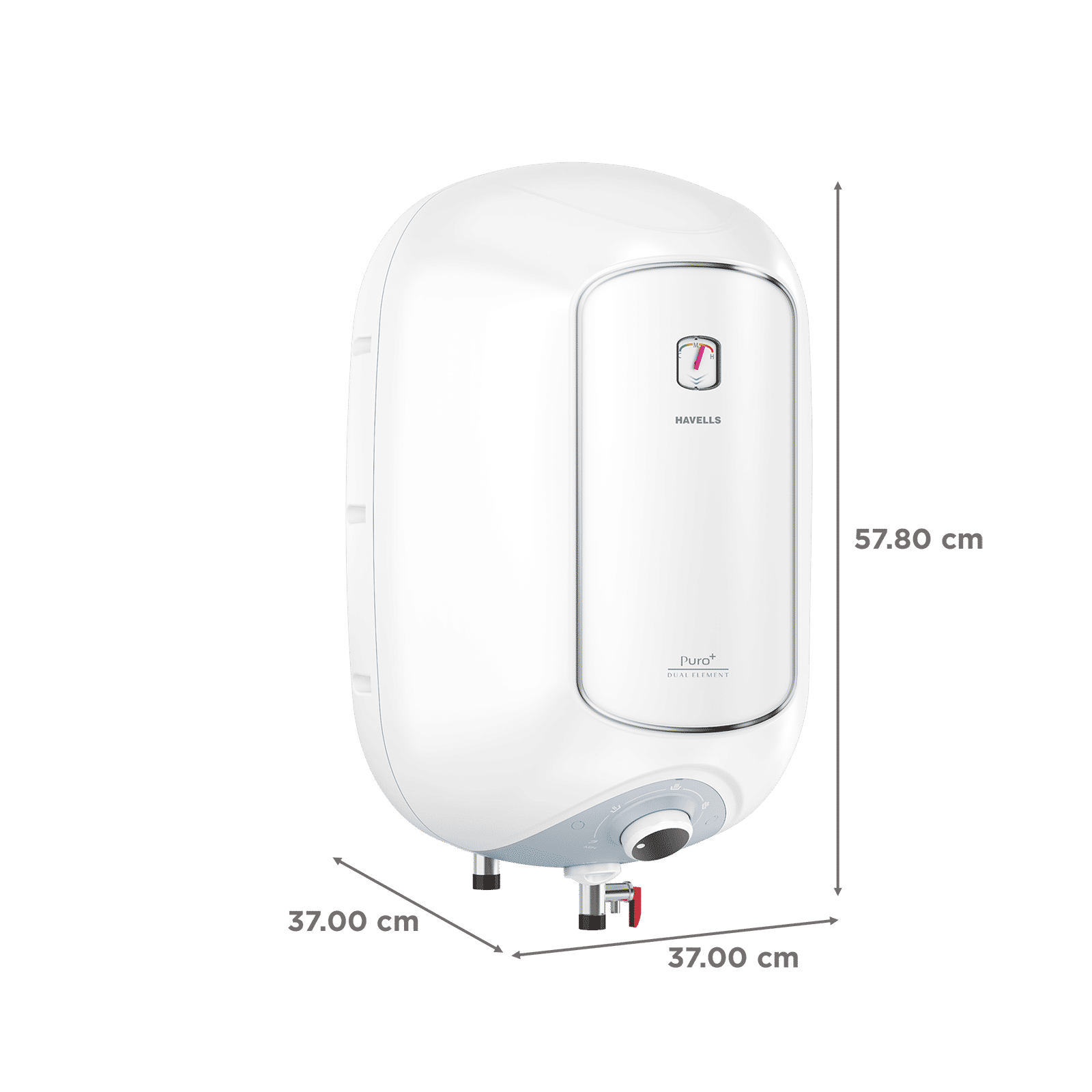HAVELLS Puro Plus 25 Litre 4 Star Vertical Storage Geyser with High Density PUF Insulation (White) HAVELLS Puro Plus 25 Litre 4 Star Vertical Storage Geyser with High Density PUF Insulation (White)_2