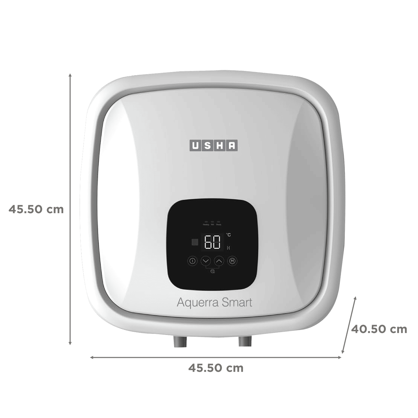 USHA Aquerra 25 Litre 5 Star Vertical Smart Geyser with Intelligent Features Through App (White)_2