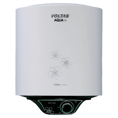 VOLTAS Aqua M 10 Litre 5 Star Vertical Storage Geyser with Quartzline Coating (Grey)