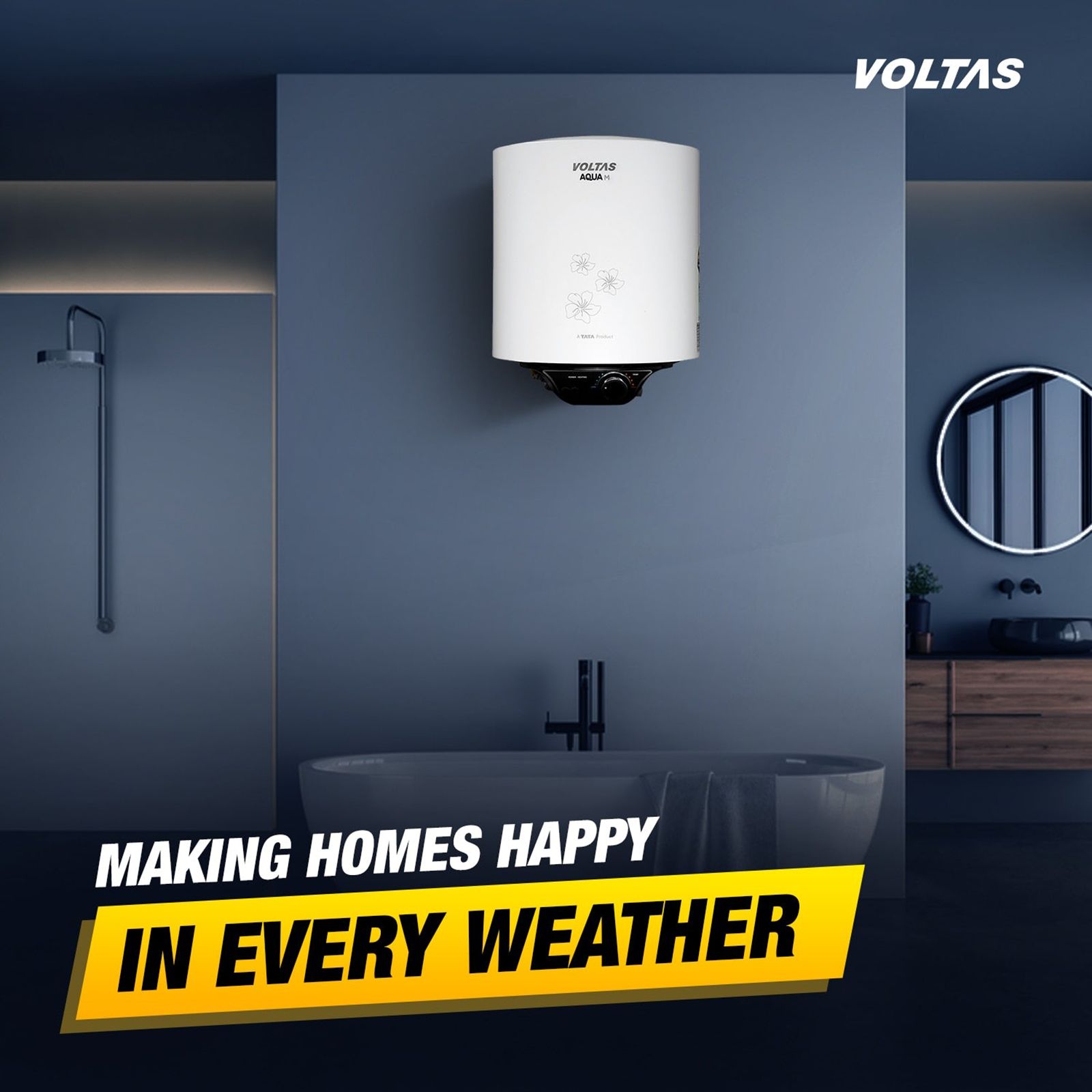 VOLTAS Aqua M 10 Litre 5 Star Vertical Storage Geyser with Quartzline Coating (Grey) VOLTAS Aqua M 10 Litre 5 Star Vertical Storage Geyser with Quartzline Coating (Grey)_12