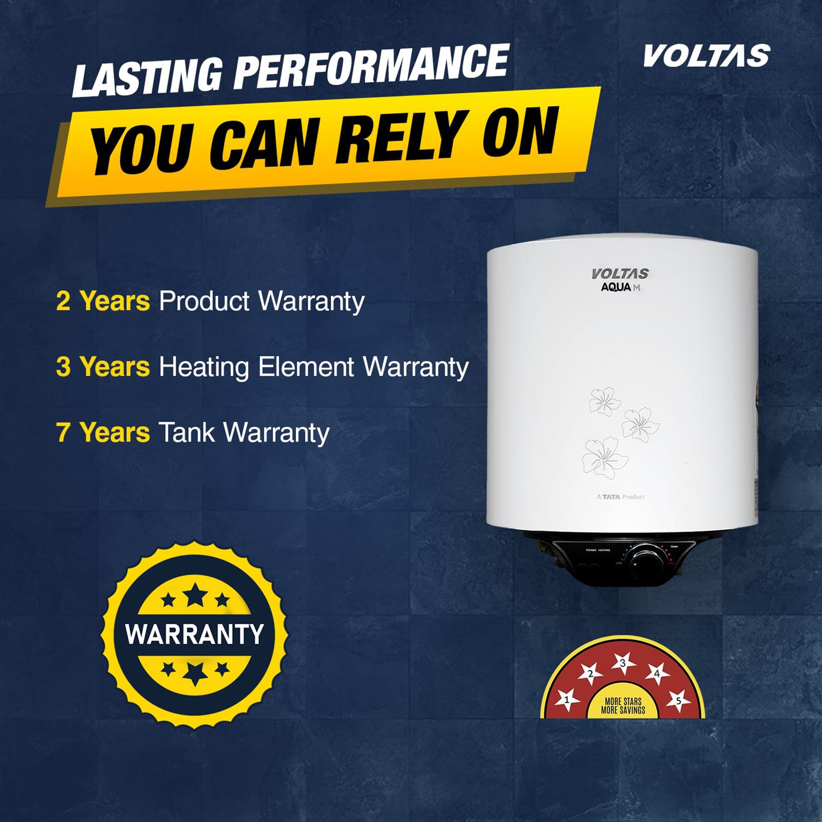 VOLTAS Aqua M 25 Litre 5 Star Vertical Storage Geyser with Quartzline Coating (Grey) VOLTAS Aqua M 25 Litre 5 Star Vertical Storage Geyser with Quartzline Coating (Grey)_11