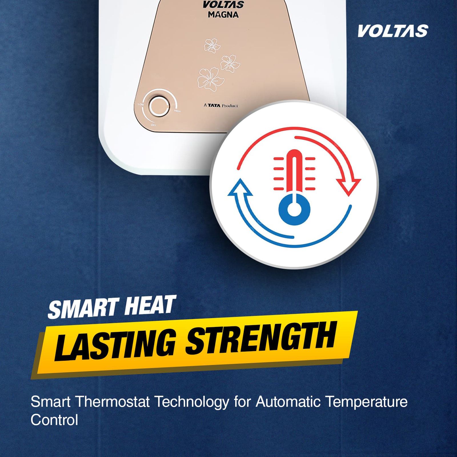 VOLTAS Magna 10 Litre 5 Star Vertical Storage Geyser with Quartzline Coating (White) VOLTAS Magna 10 Litre 5 Star Vertical Storage Geyser with Quartzline Coating (White)_13
